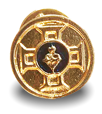 Broche dourado do Ramalhete Espiritual