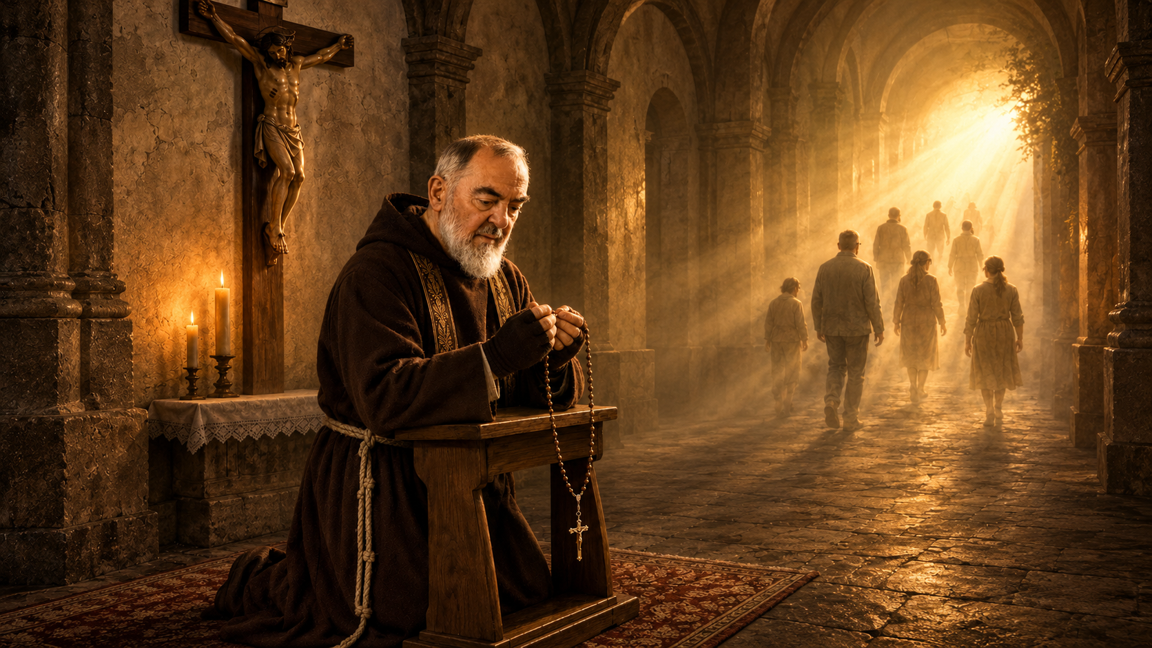 Padre Pio em oração