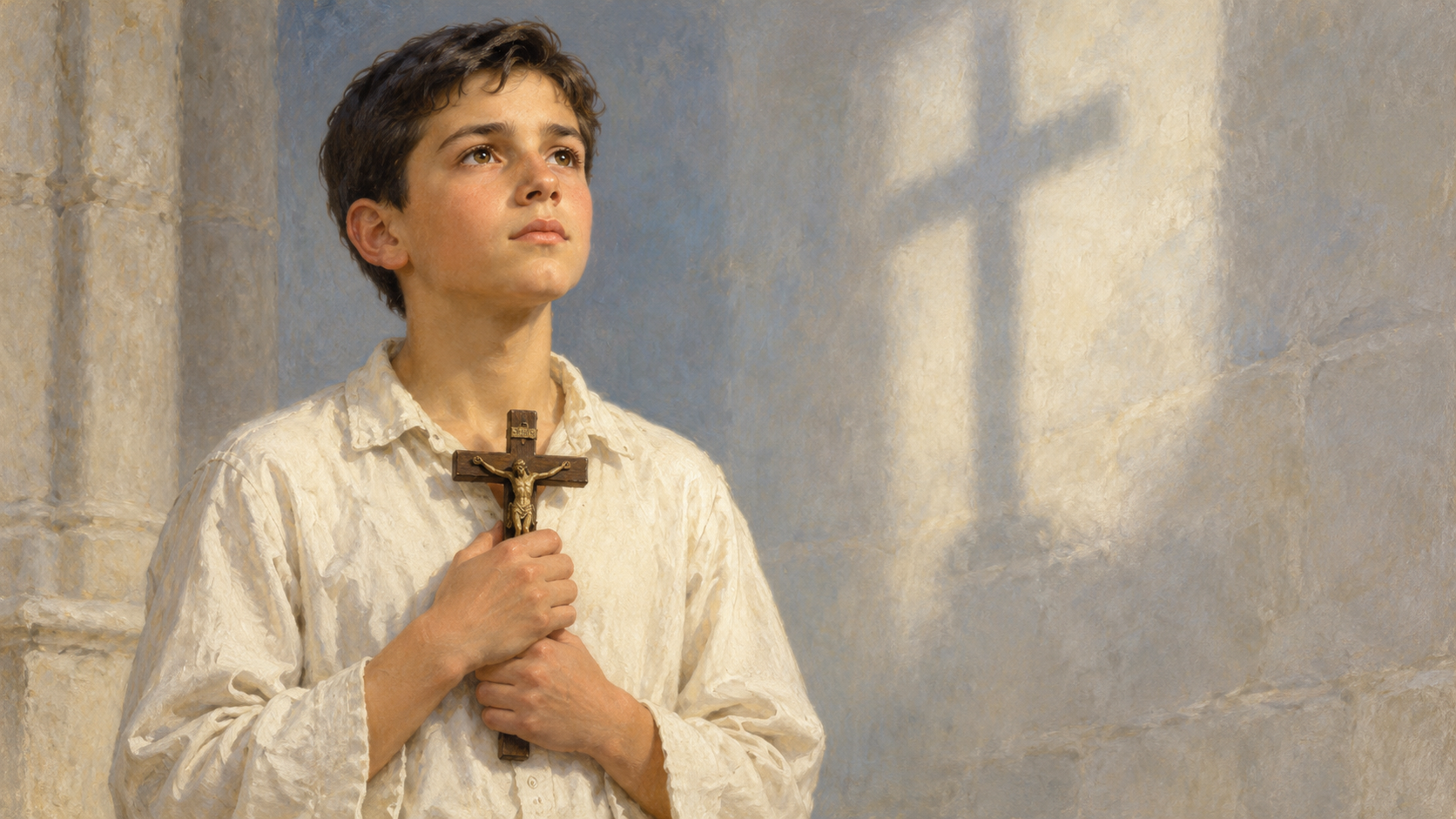São José Sánchez del Río segurando o crucifixo