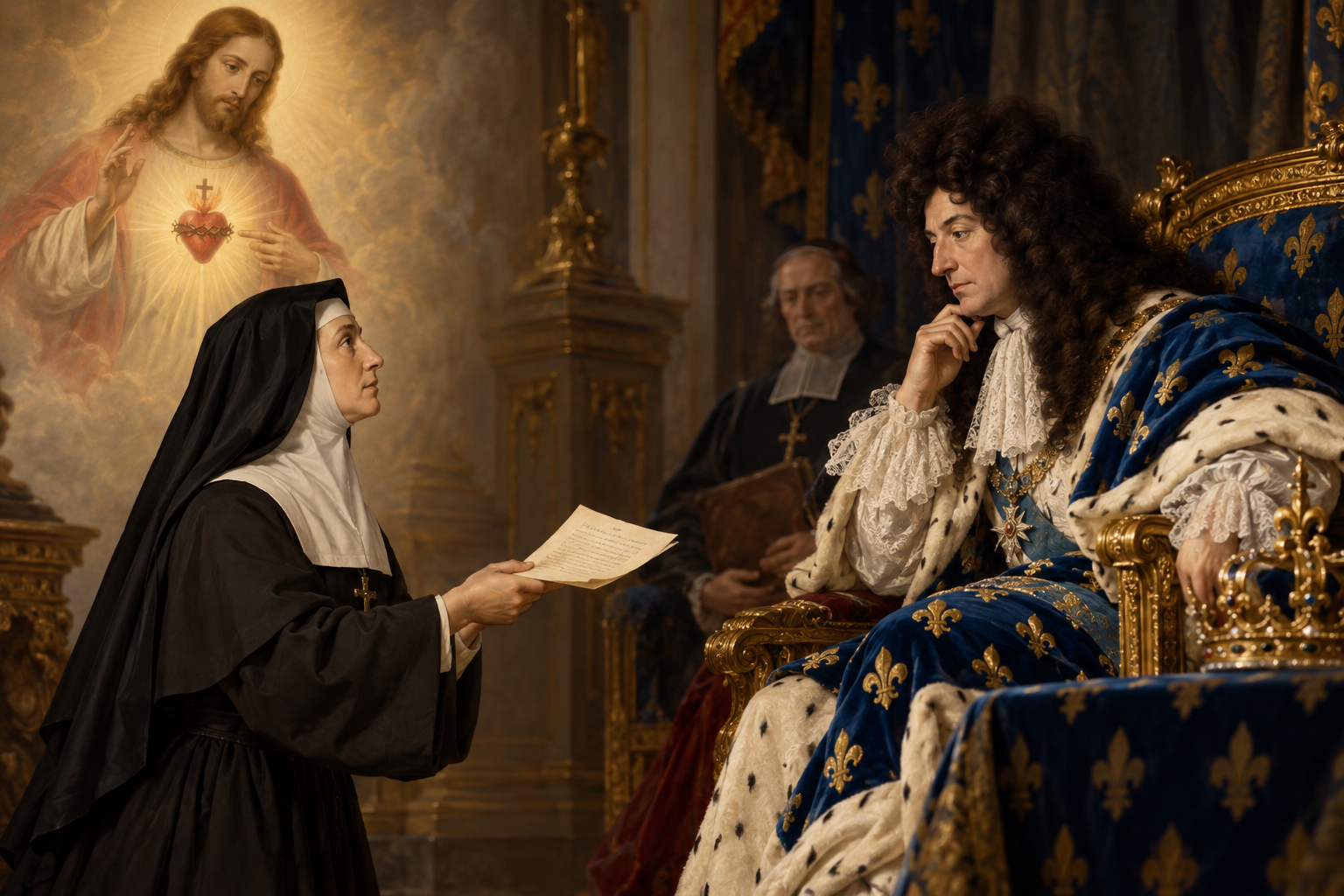 Santa Margarida Maria e o pedido ao rei da França